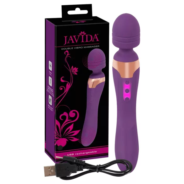Javida Double - Violet Massaging Vibrator