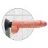 King Cock 10 Suction Cup Vibrator (10") - Natural