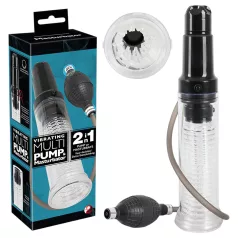 You2Toys - 2in1 - Penis Pump & Masturbator Combo (Clear)