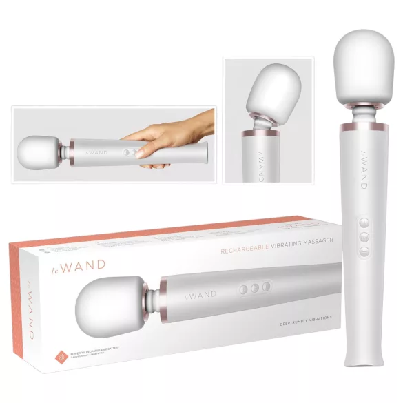 le Wand - Exclusive Cordless Massager Vibrator (White)