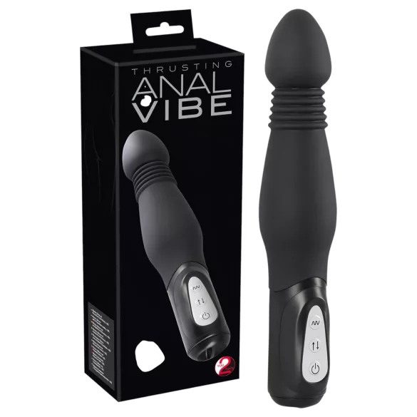 You2Toys - Black Thrusting Anal Vibrator