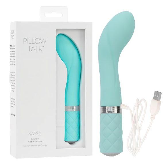 Pillow Talk Sassy - Rechargeable G-Spot Vibrator (Turquoise)
