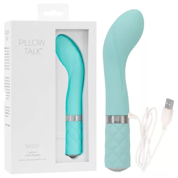 Pillow Talk Sassy - Rechargeable G-Spot Vibrator (Turquoise)
