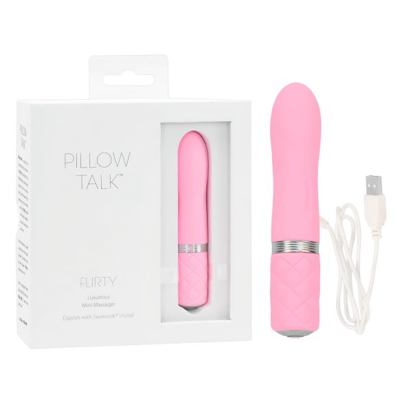 Pillow Talk Flirty - Rechargeable Wand Vibrator (Pink)