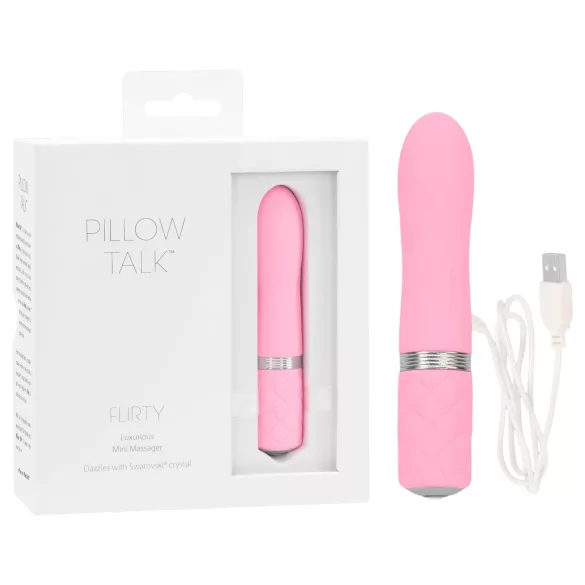 Pillow Talk Flirty - Rechargeable Wand Vibrator (Pink)