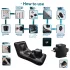 Dark Magic - Battery-Operated Pleasure Machine with Bed (Black)