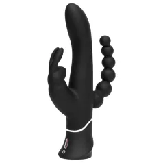   Happyrabbit Triple - Rechargeable Clit & Anal Vibrator (Black)