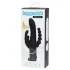 Happyrabbit Triple - Rechargeable Clit & Anal Vibrator (Black)