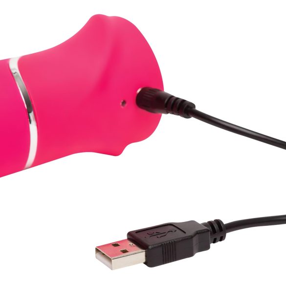 Happyrabbit Thrusting - Rechargeable Thrusting Rabbit Vibrator (Pink)