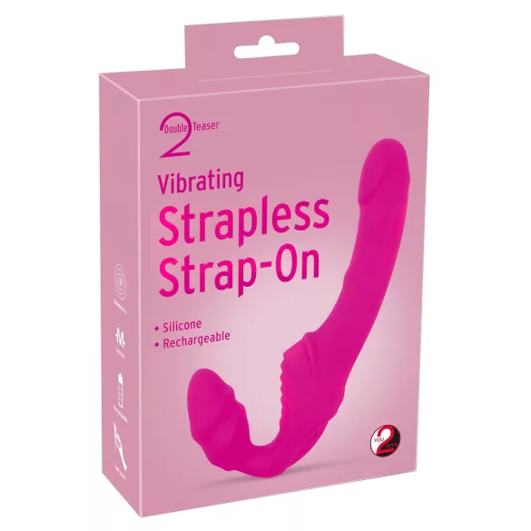 You2Toys - Double2Teaser - strap-on vibrator without harness (pink)