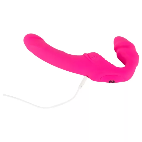 You2Toys - Double2Teaser - strap-on vibrator without harness (pink)