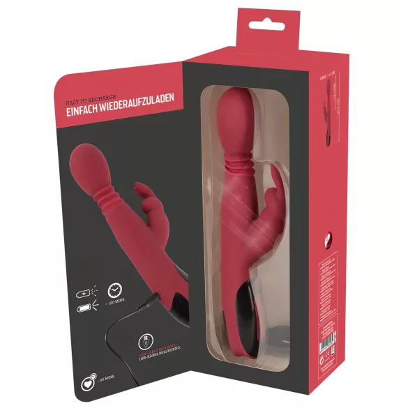 You2Toys Massager - thrusting-rotating, warming G-spot vibrator (red)