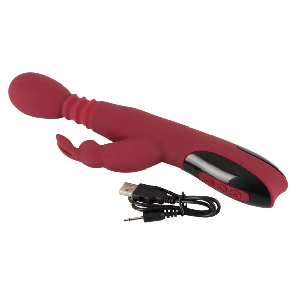 You2Toys Massager - thrusting-rotating, warming G-spot vibrator (red)