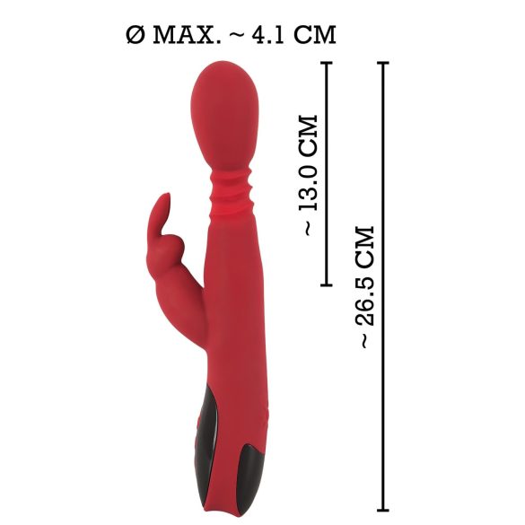 You2Toys - Thrusting Rotating G-Spot Vibrator with Heat (Red)
