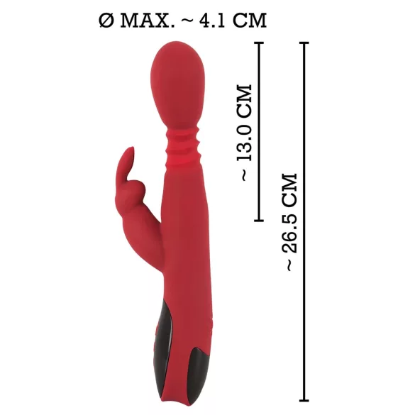 You2Toys Massager - thrusting-rotating, warming G-spot vibrator (red)