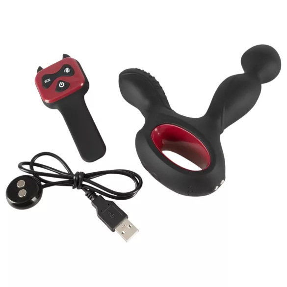 You2Toys Massager - Rotating, Heating Prostate Vibrator (Black)