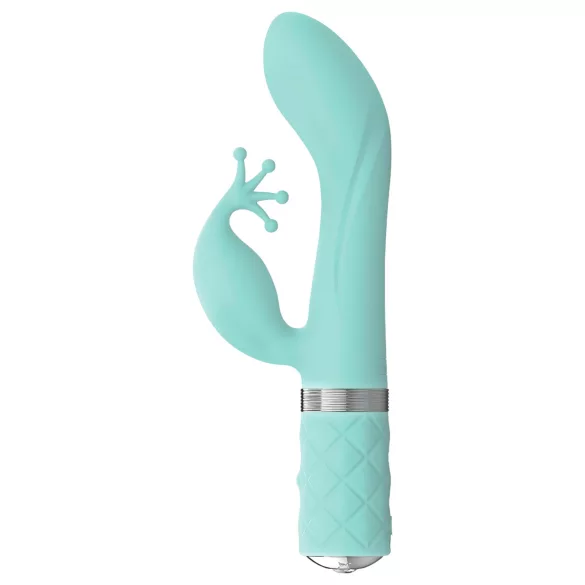 Pillow Talk Kinky - rechargeable, dual‑motor G‑spot vibrator (turquoise)