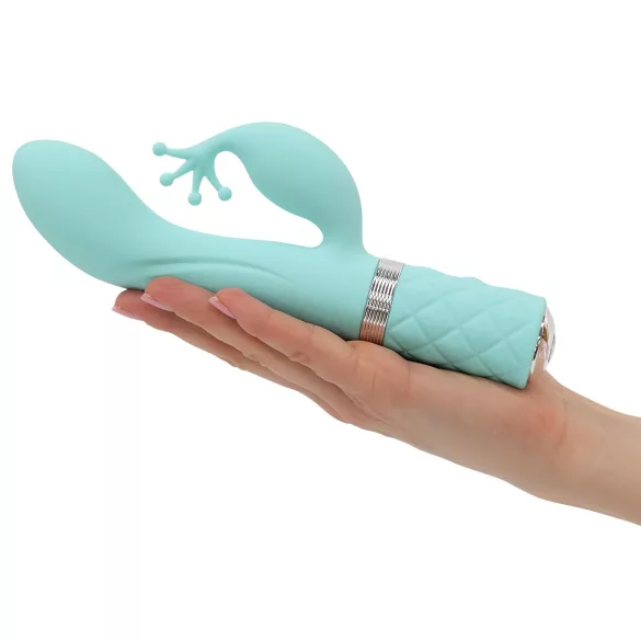 Pillow Talk Kinky - rechargeable, dual‑motor G‑spot vibrator (turquoise)