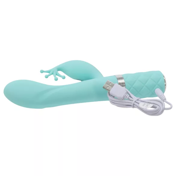 Pillow Talk Kinky - rechargeable, dual‑motor G‑spot vibrator (turquoise)