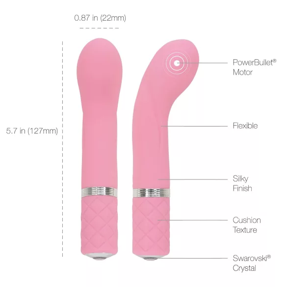 Pillow Talk Racy - rechargeable, slim G-spot vibrator (pink)