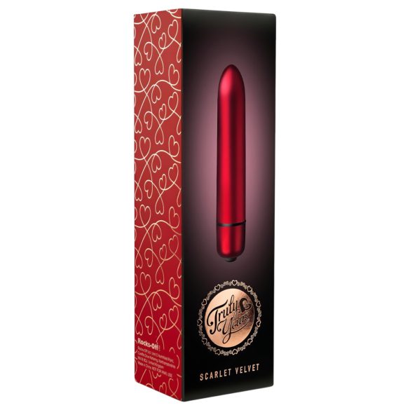 Scarlet Velvet Mini Lipstick Vibrator (10 Rhythms) - Red