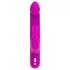 Happyrabbit Realistic Slim - Rechargeable Rabbit Vibrator with Clitoral Arm (Purple)