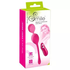   SMILE Love Balls - wearable remote-control vibrating egg - 82 g (pink)