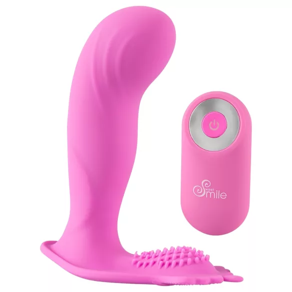 SMILE G-Spot Panty - wearable, rechargeable, remote-controlled vibrator (pink)