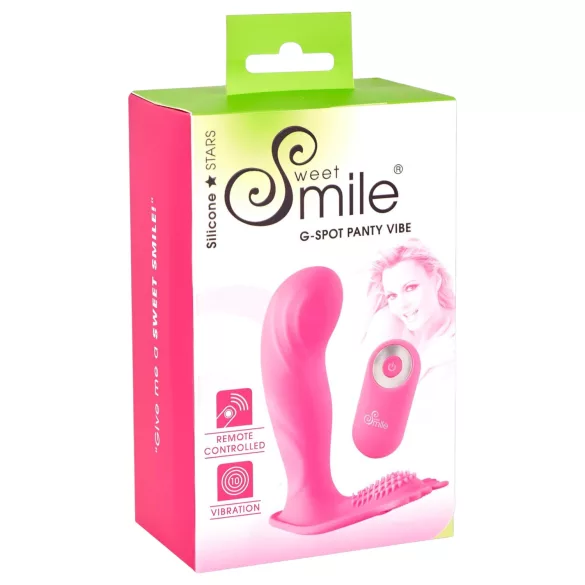 SMILE G-Spot Panty - wearable, rechargeable, remote-controlled vibrator (pink)
