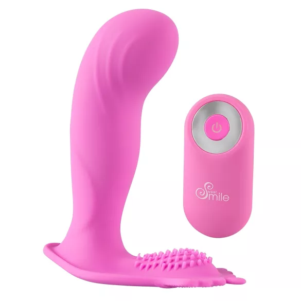 SMILE G-Spot Panty - wearable, rechargeable, remote-controlled vibrator (pink)