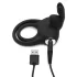 Happyrabbit Cock - Waterproof Rechargeable Penis & Testicle Ring (Black)