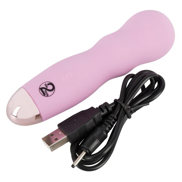 Cuties Mini Rose - Rechargeable Wave Vibrator (Pink)