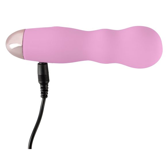 Cuties Mini Rose - Rechargeable Wave Vibrator (Pink)