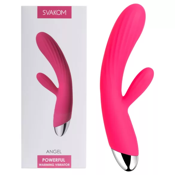 Svakom Angel - Waterproof, Warming, Dual-action Vibrator (Red)