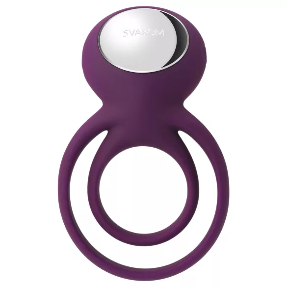 Svakom Tammy - Rechargeable Vibrating Penis Ring & Testicle Massager (Purple)
