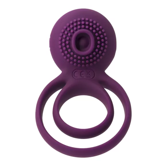 Svakom Tammy - Rechargeable Vibrating Penis Ring & Testicle Massager (Purple)