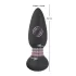 Black Velvet - Rotating Beaded Anal Vibrator (Black)