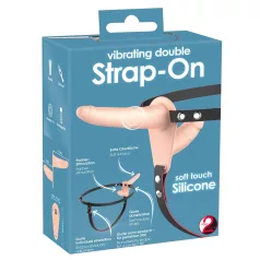 You2Toys - Strap-On - Double Vibrator (Natural)