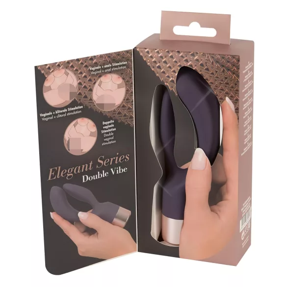 You2Toys Elegant Rechargeable Dual Vibrator with Clitoral Arm (Purple)