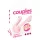 Couples Choice - 2‑motor couples vibrator (pink)
