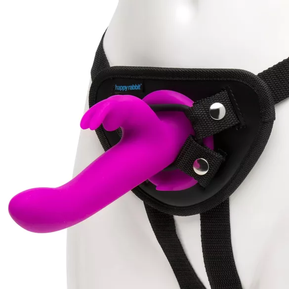Happyrabbit Strap-On - Bunny Vibrator (Purple)