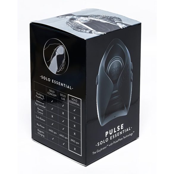 Hot Octopuss Pulse Solo Essential - Rechargeable Masturbator (Black)