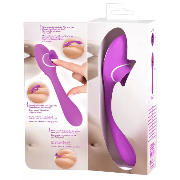 You2Toys Dual Delight Rechargeable 2in1 Vibrator (Purple)