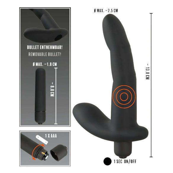 Rebel Naughty Finger - Black Prostate Massager Vibrator
