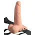 Pipedream - Fetish Strap-On 6 - hollow strap-on vibrator (flesh-coloured)