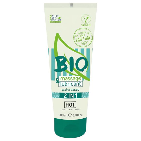 HOT Bio 2IN1 - Water-based Lubricant & Massage Gel (200ml)