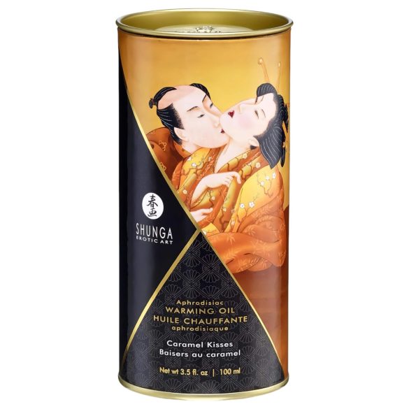 Shunga Warming Massage Oil - Caramel (100ml)