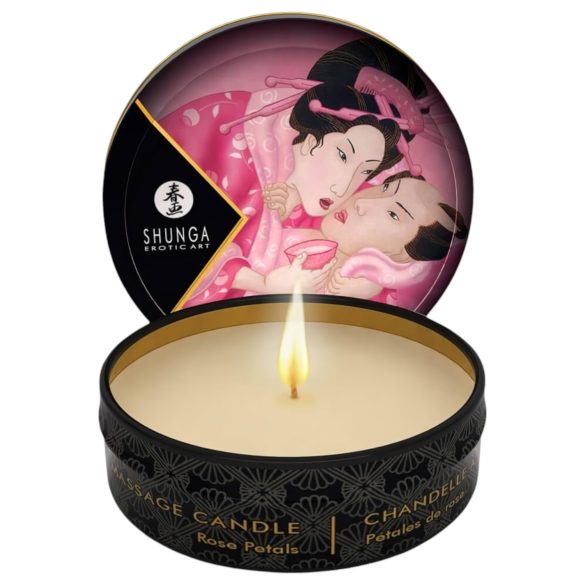 Shunga - Rose Scented Massage Candle (30ml)