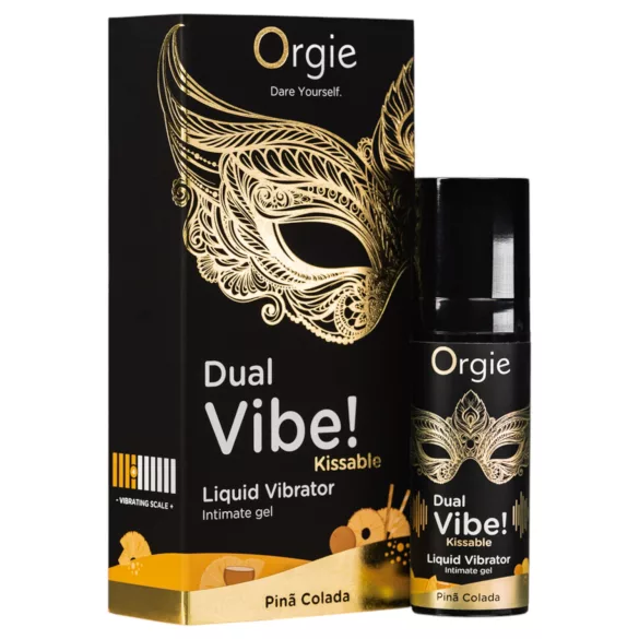 Orgie Dual Vibe! - liquid vibrator - Piña Colada (15 ml)