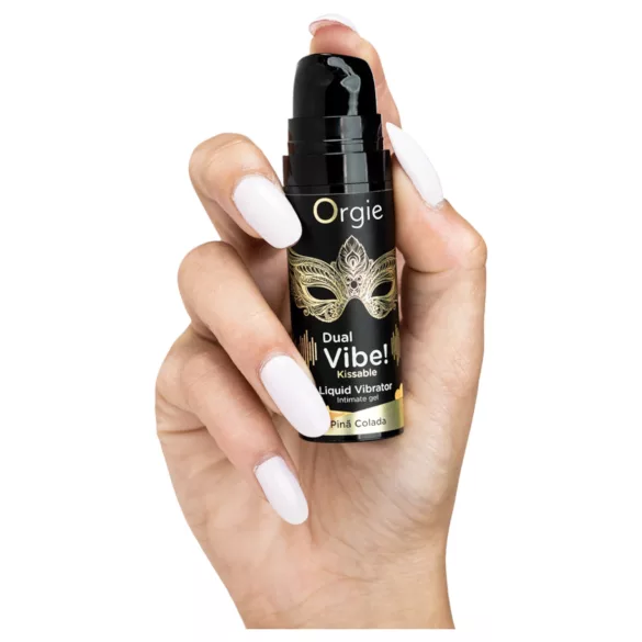Orgie Dual Vibe! - liquid vibrator - Piña Colada (15 ml)